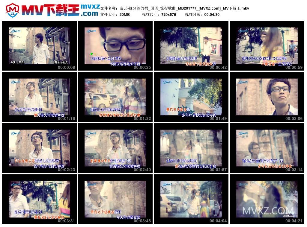 友元-缘分惹的祸_国语_流行歌曲_MB201777